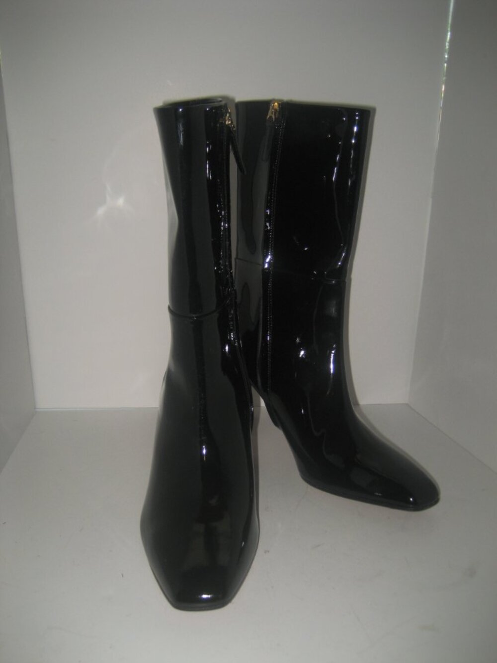 TAMARA MELLON WOMEN'S LEGACY BLACK PATENT LEATHER BOOTS size 39 US 8